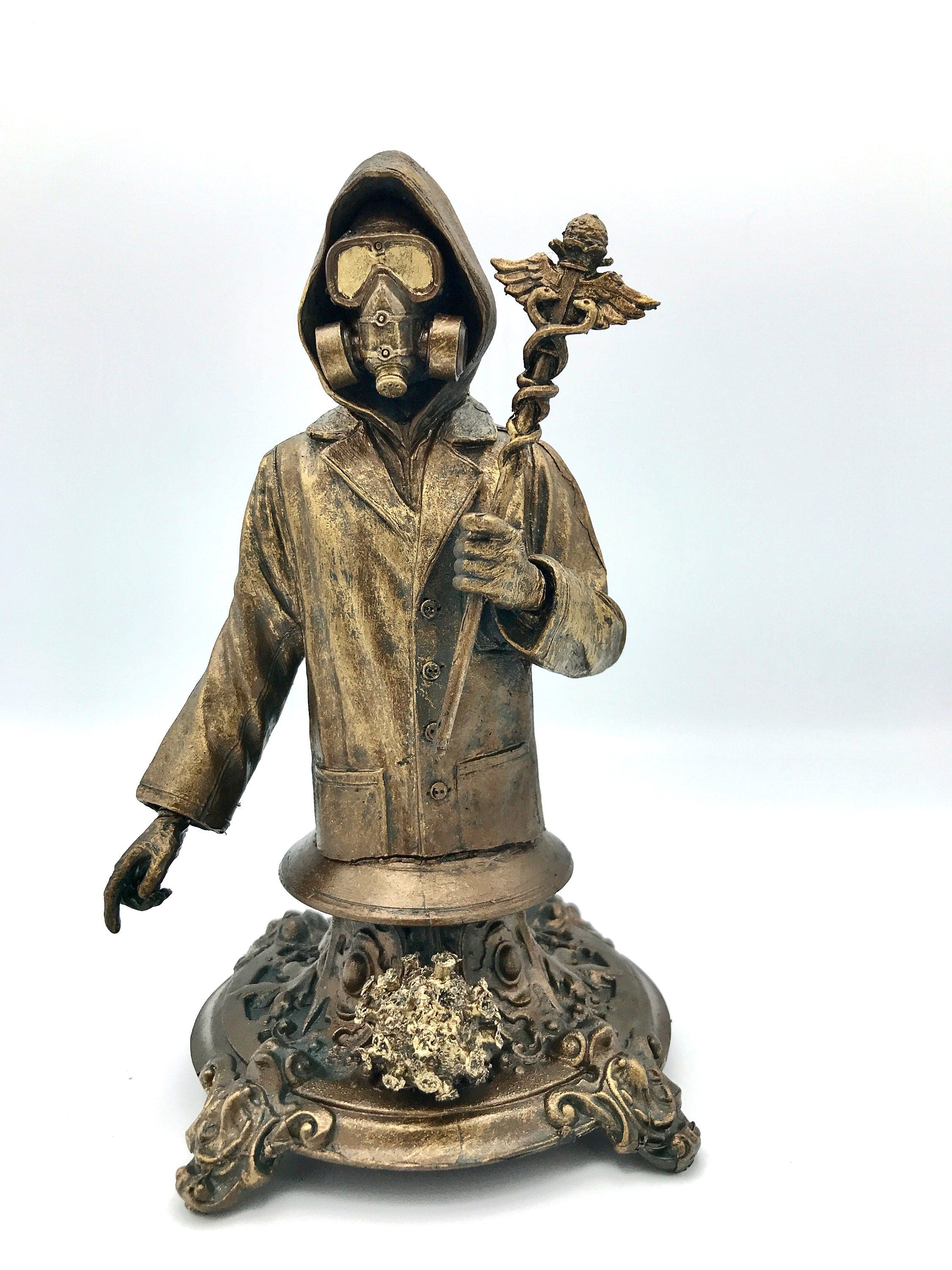 Healthcare Worker Bust — Bronze Finish