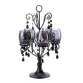 Midnight Elegance Candelabra — Decorative Multi-Arm Centerpiece