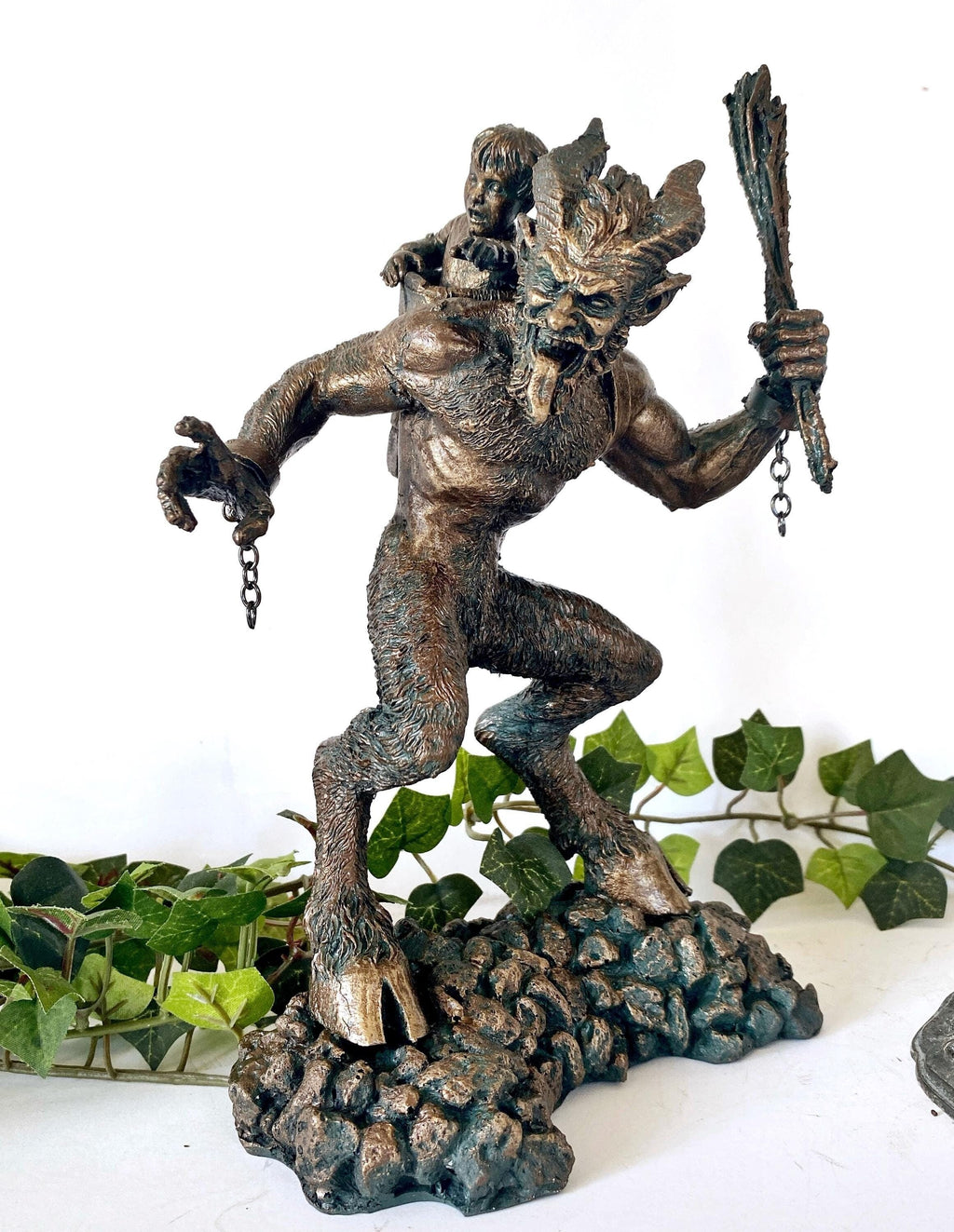 Krampus I Hand-Painted Resin Figurine — Bronze Finish