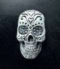 Day of the Dead Skull Hand-Painted Resin Magnet