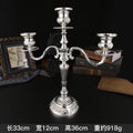 Vintage European Multi-Arm Metal Candle Holder — 3 & 5-Head Styles