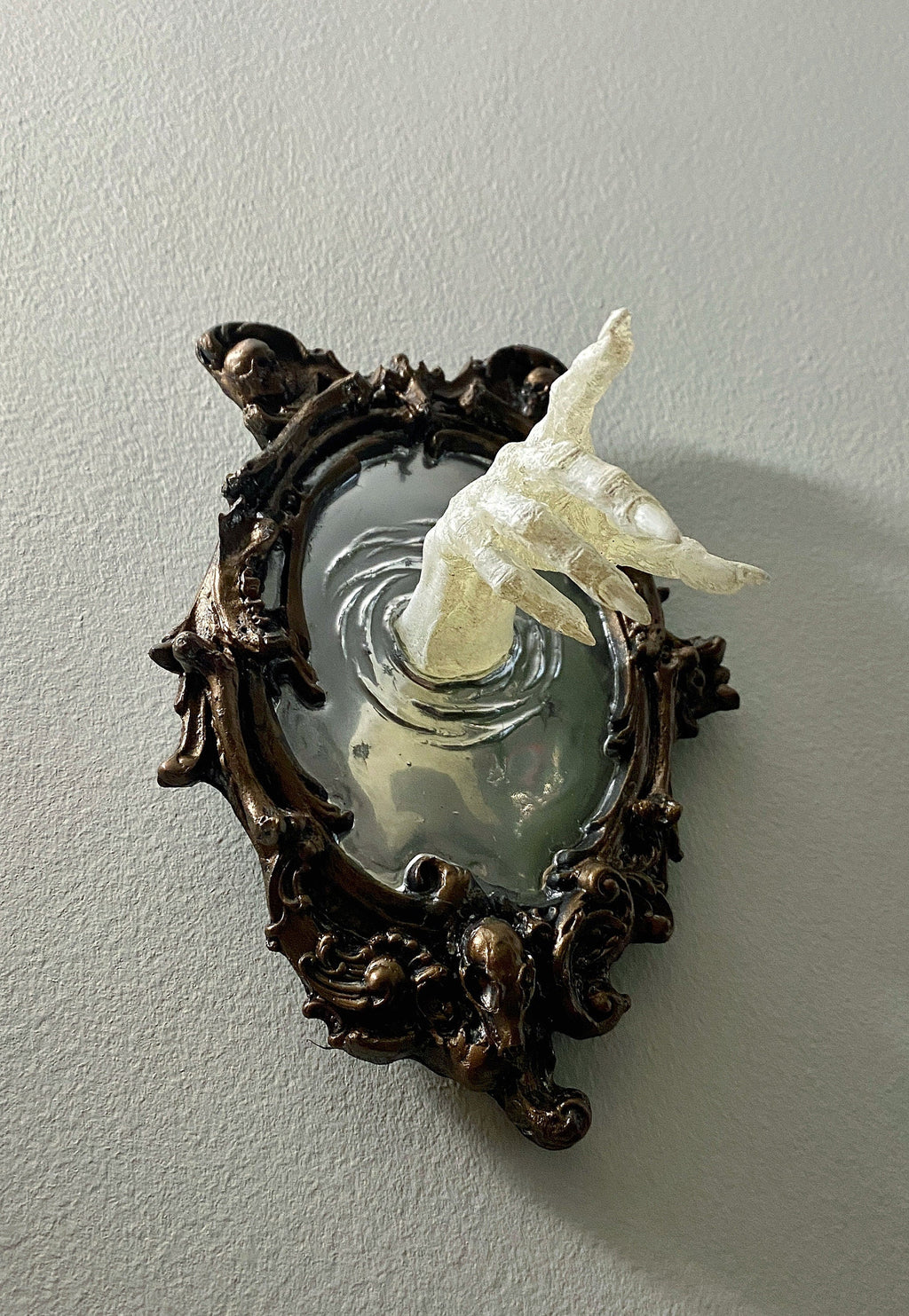 Spectral Hand Wall Plaque — White