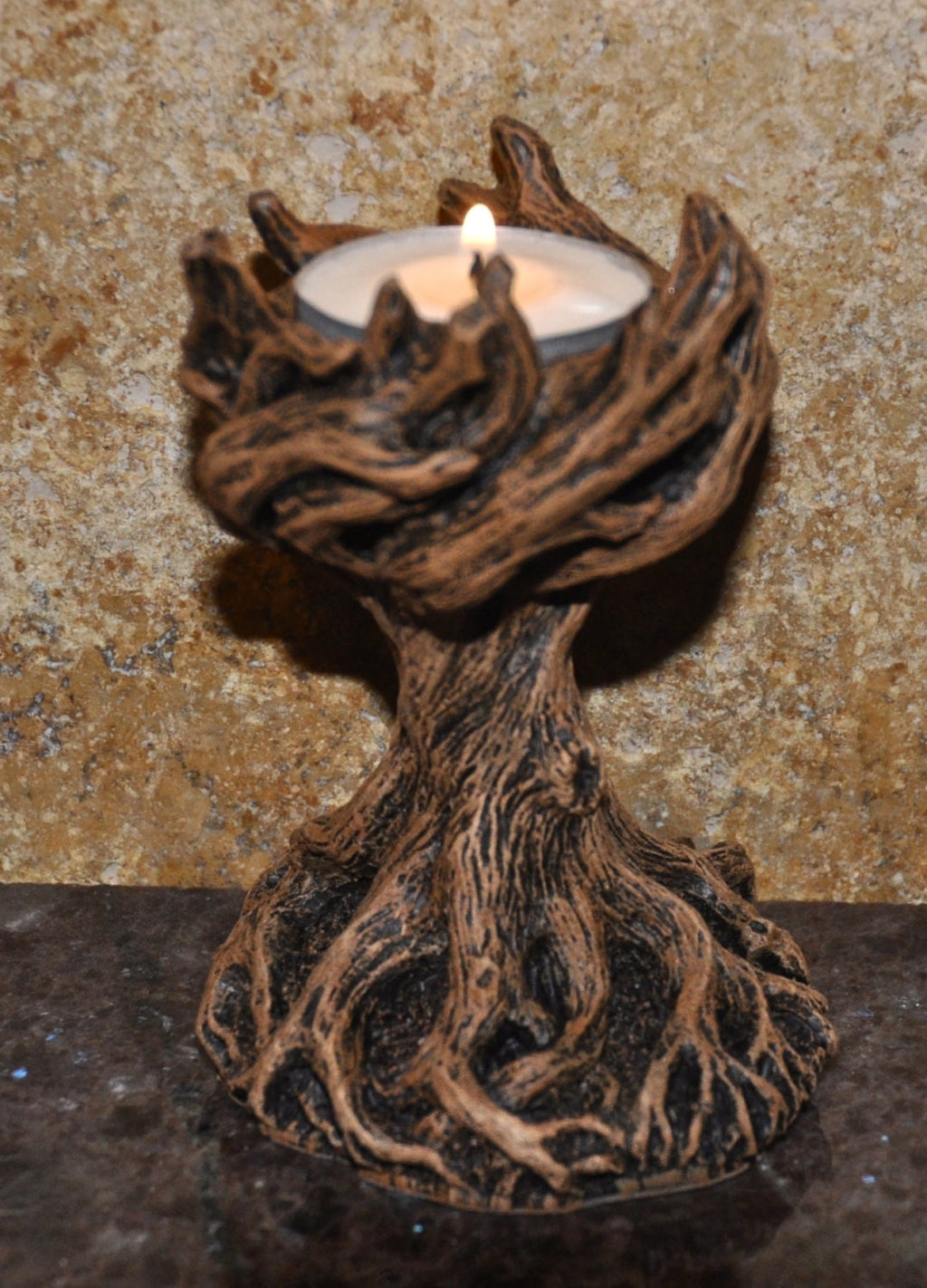 Yggdrasil the World Tree Tea Light Holder — Version 2