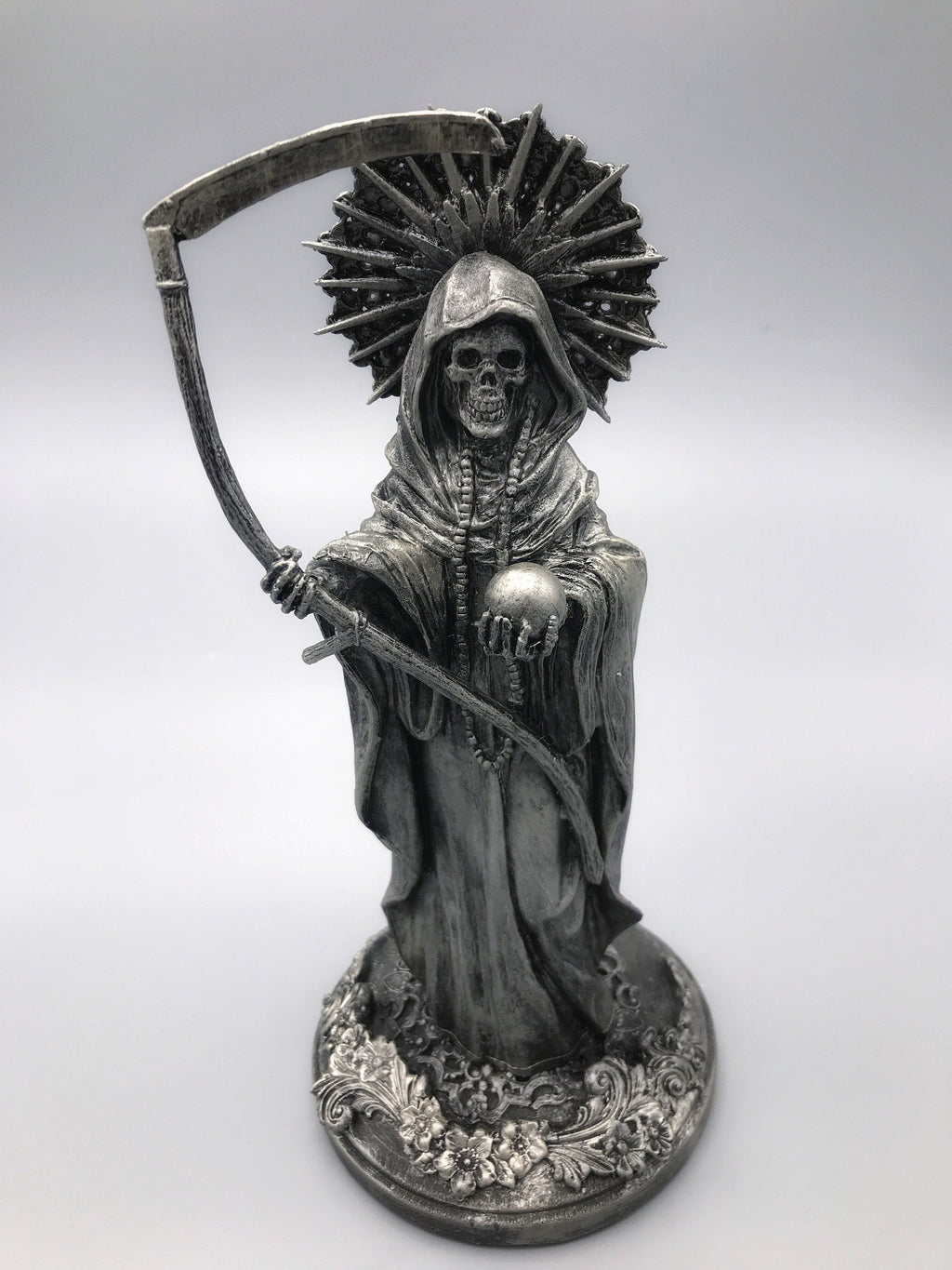 Santa Muerte Hand-Painted Resin Figurine