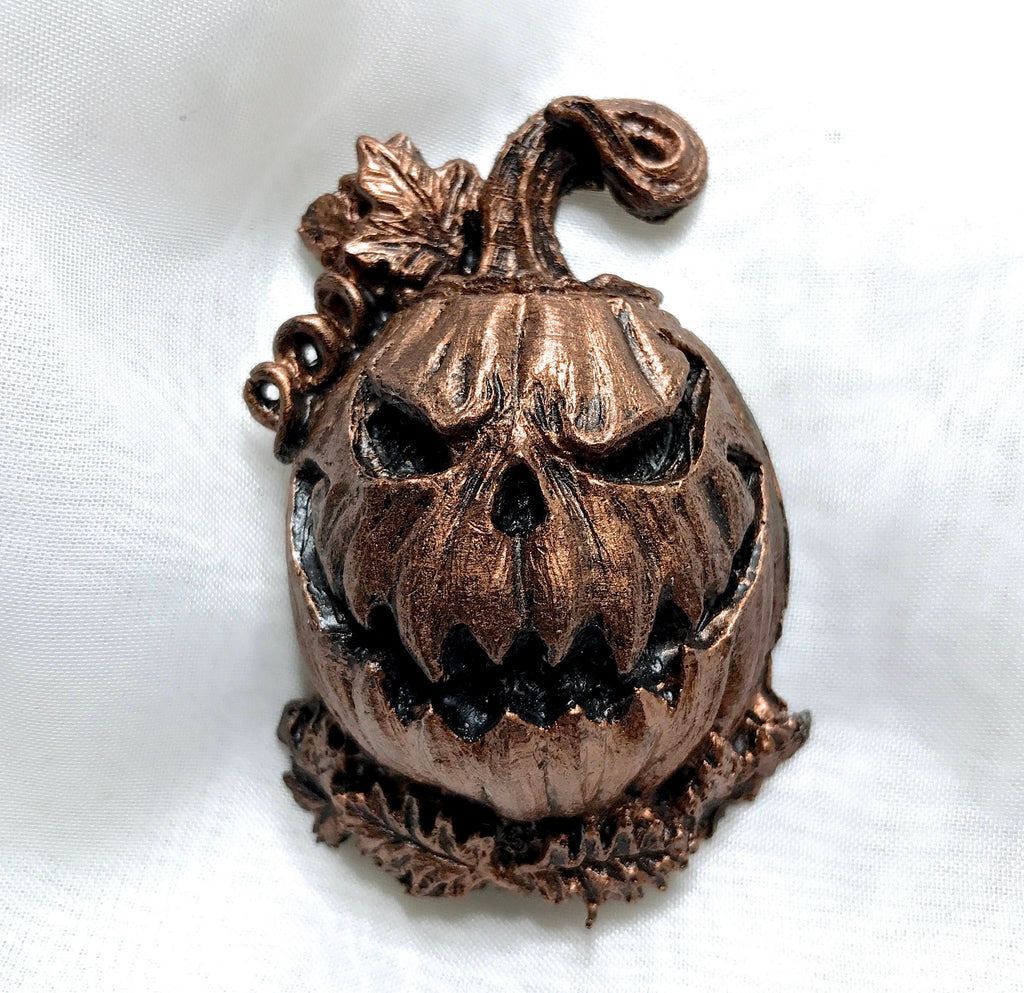 Jack O’ Lantern Hand-Painted Resin Magnet