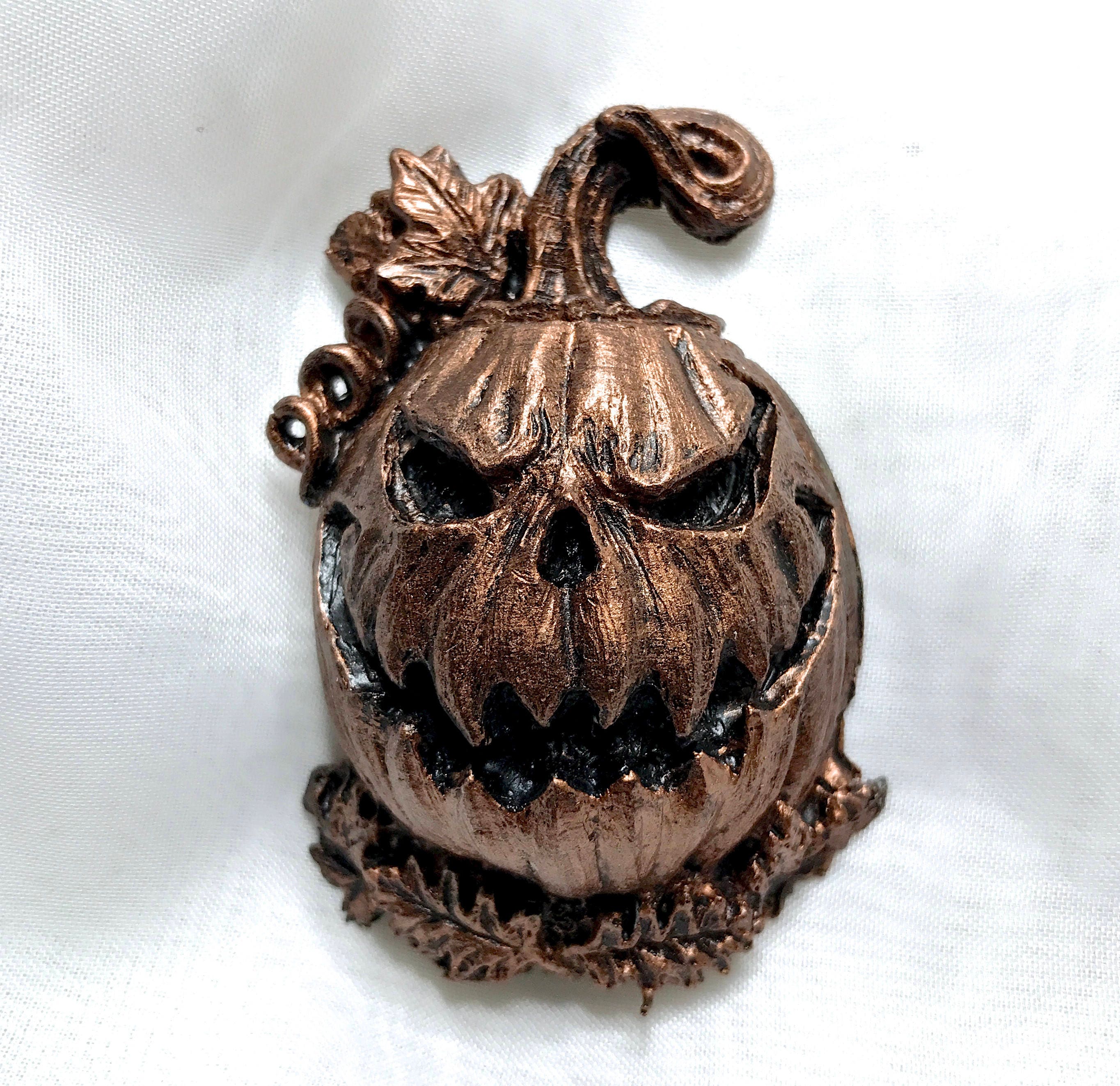 Jack O’ Lantern Hand-Painted Resin Magnet