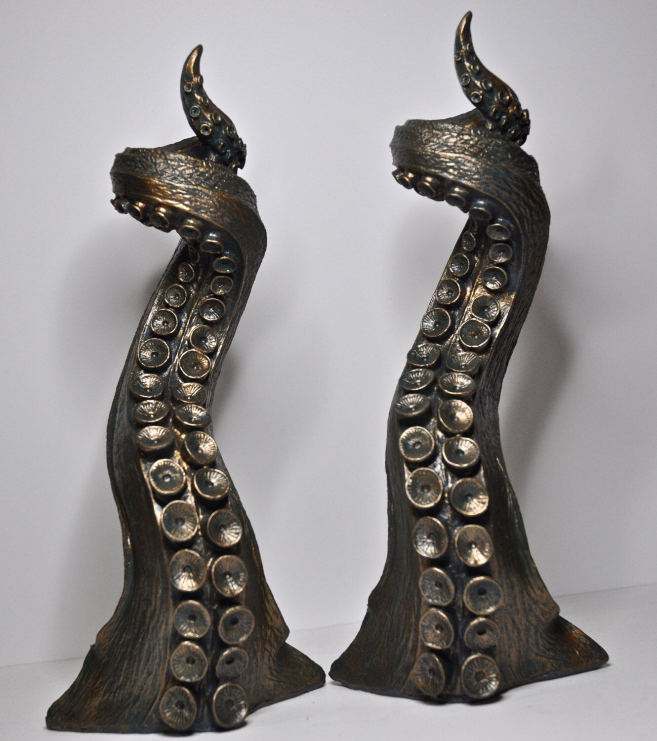 Tentacle Candlestick Holders — Pair