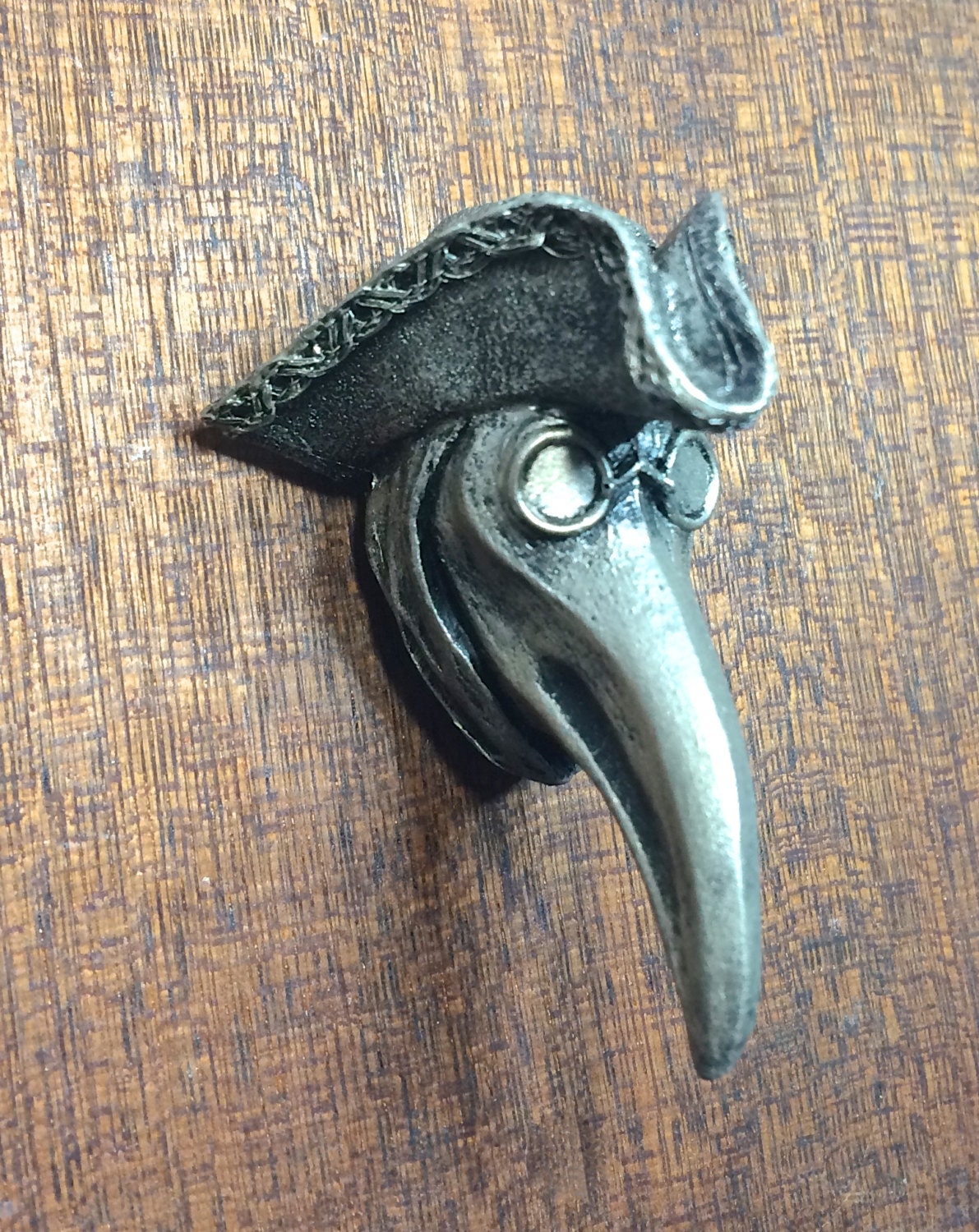 Venetian Plague Doctor Hand-Painted Resin Magnet