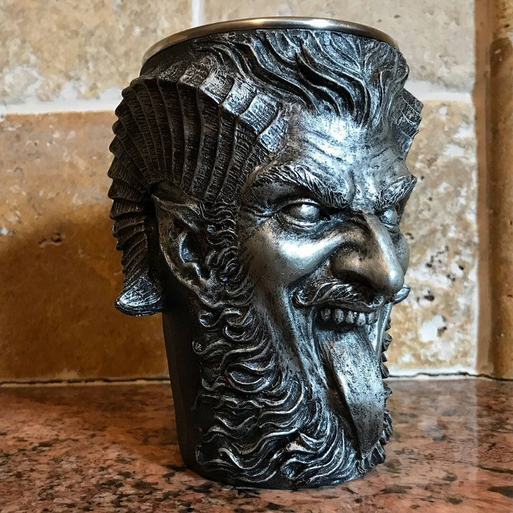 Krampus Mug — Pewter Finish