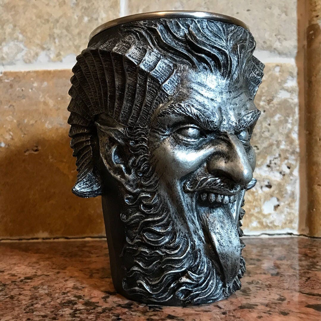 Krampus Mug — Pewter Finish