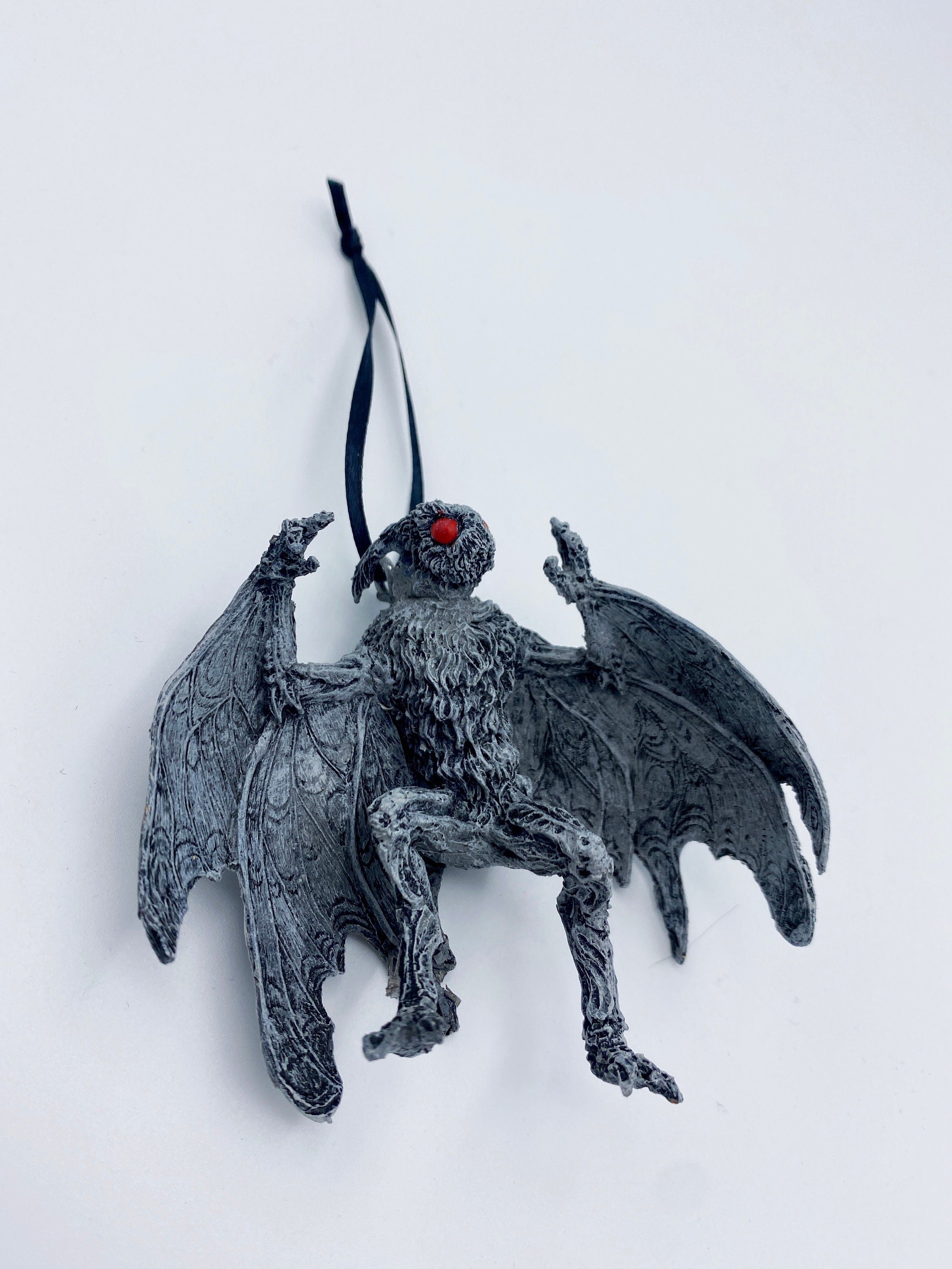 Mothman Hand-Painted Resin Ornament