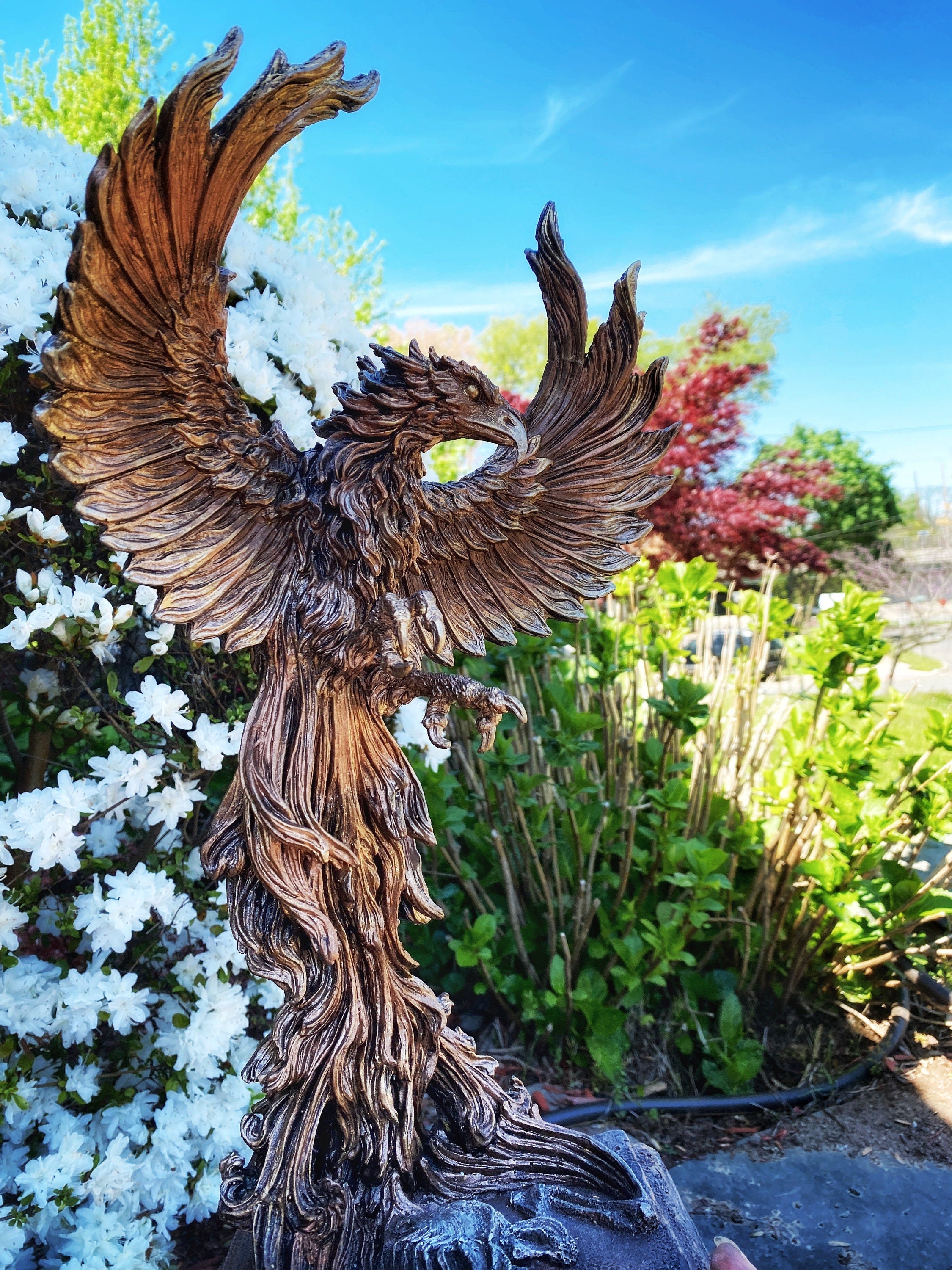Phoenix Rising Statue — Large