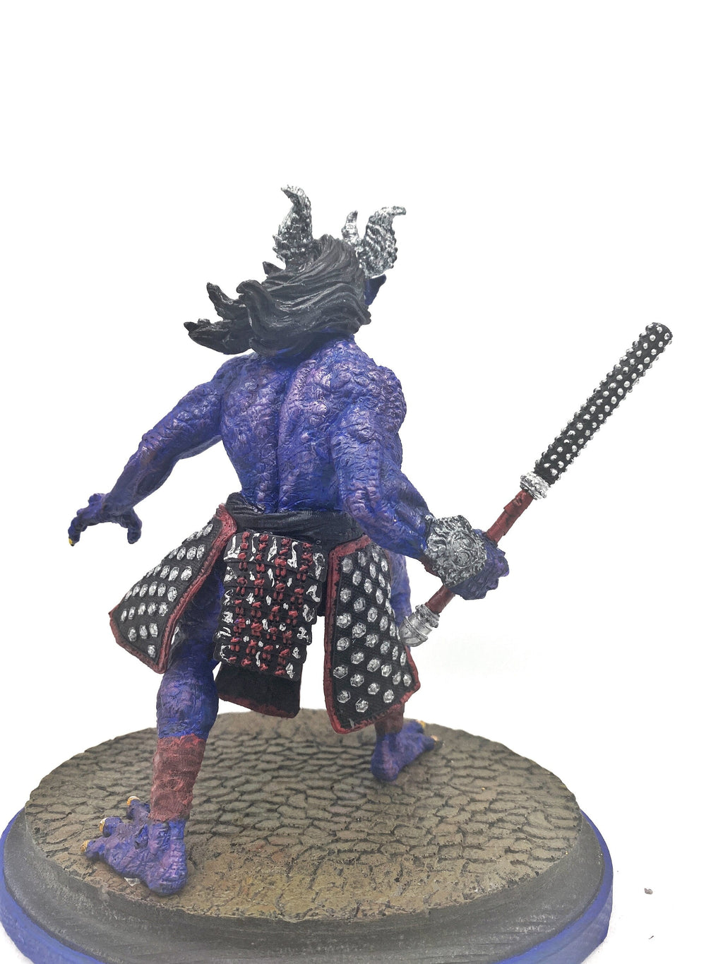Oni Statue — Full Color Blue