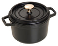 Staub La Cocotte Enameled Round Cocotte, 6.3" – Black