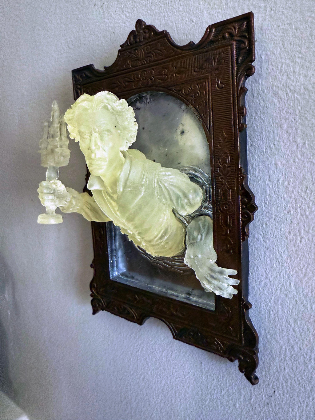 Gentleman Ghost in the Mirror Wall Plaque — Glow in the Dark