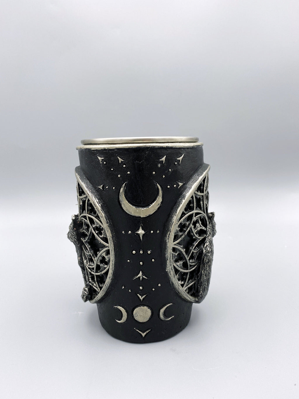 Cat and Gothic Cathedral Window Art Mug