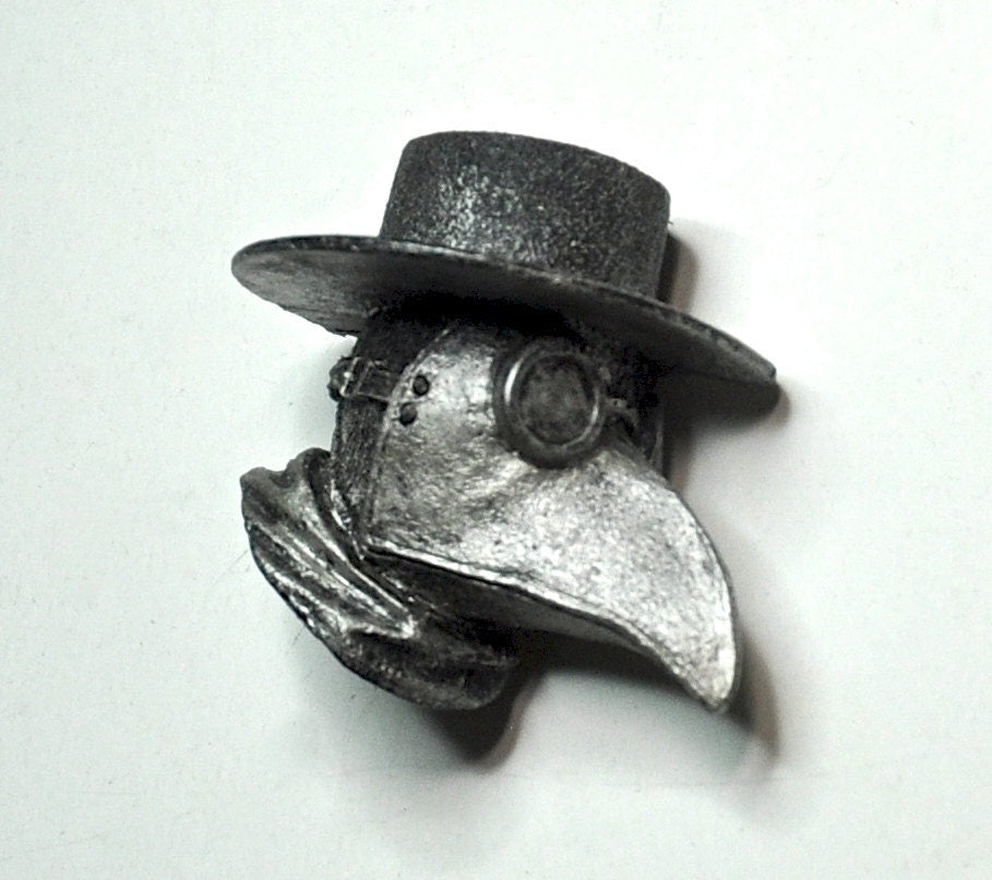 Plague Doctor Hand-Painted Resin Magnet