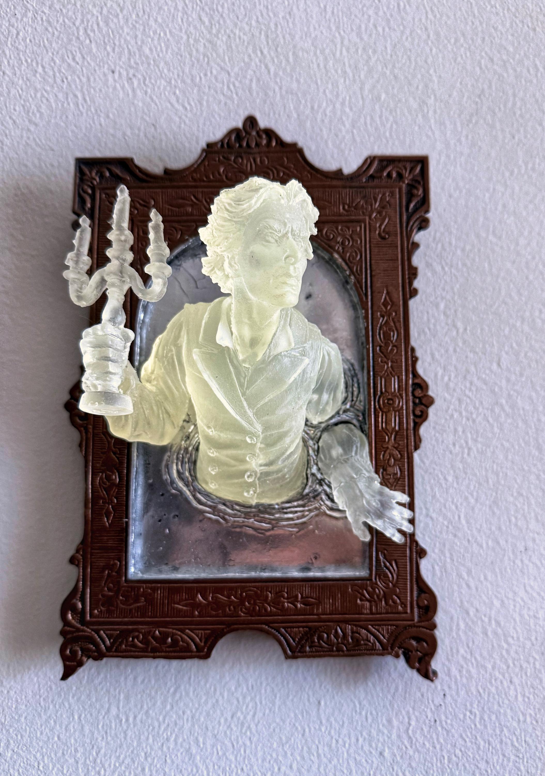 Gentleman Ghost in the Mirror Wall Plaque — Glow in the Dark