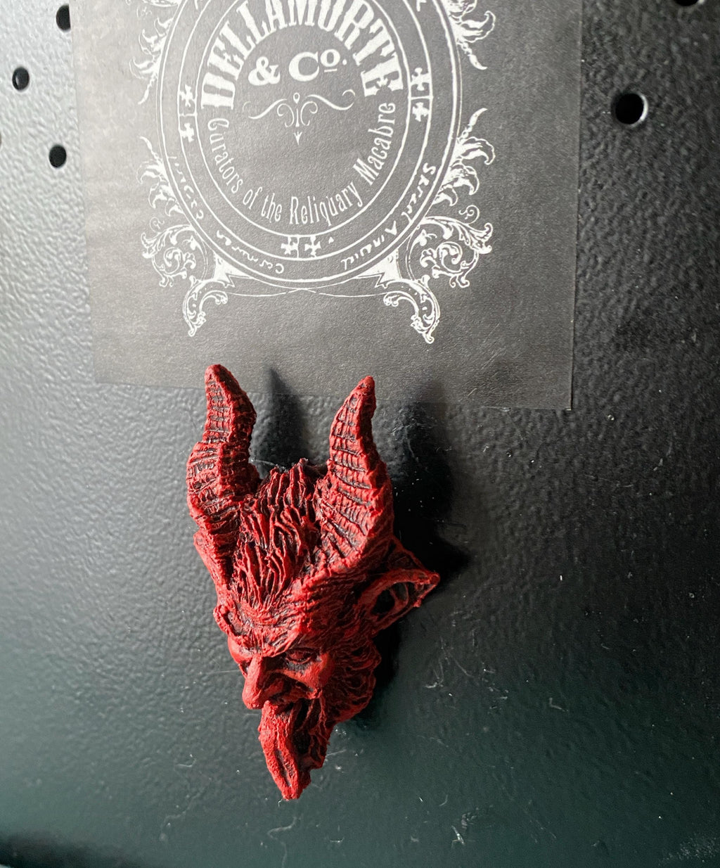 Krampus Hand-Painted Resin Magnet