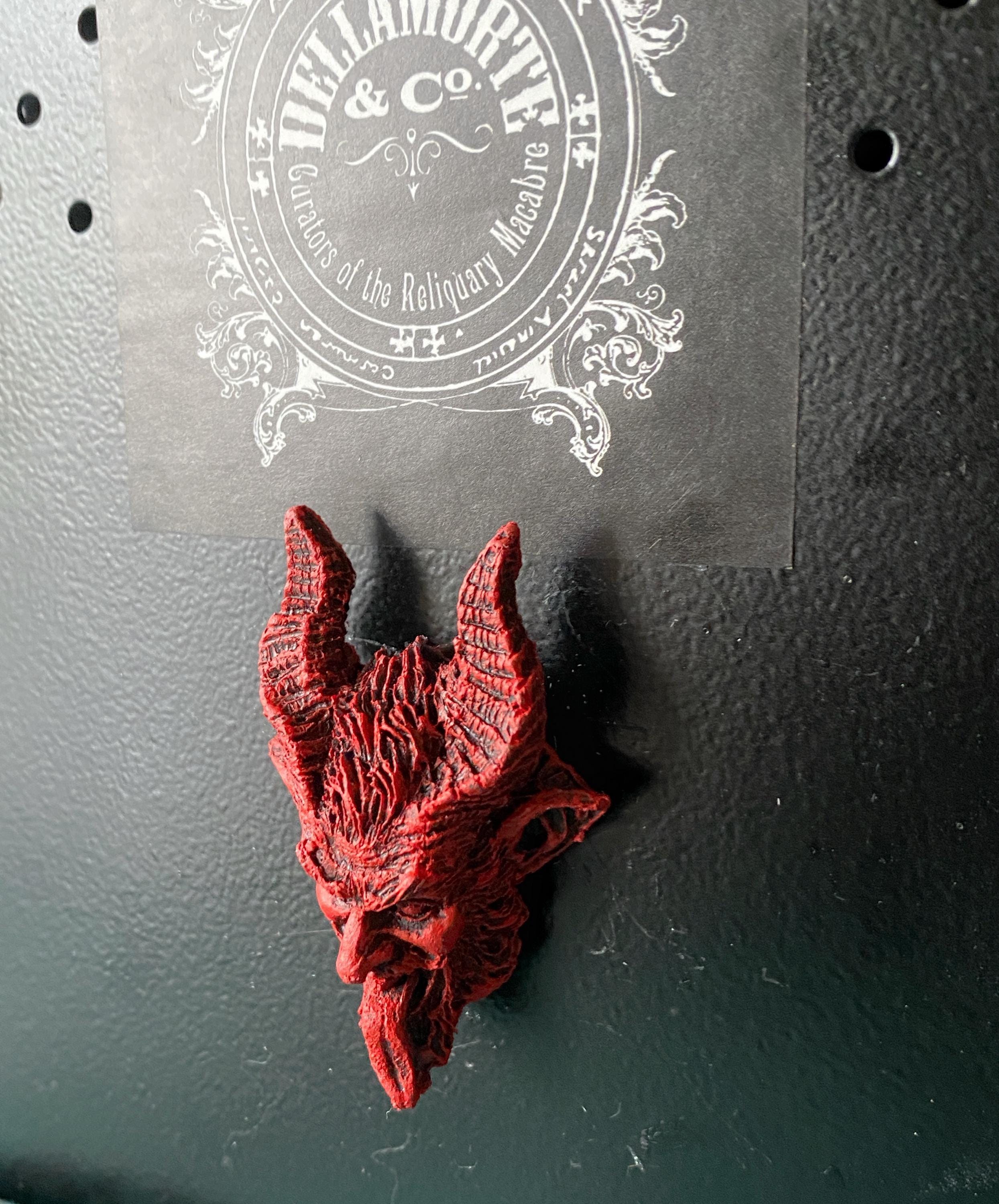 Krampus Hand-Painted Resin Magnet