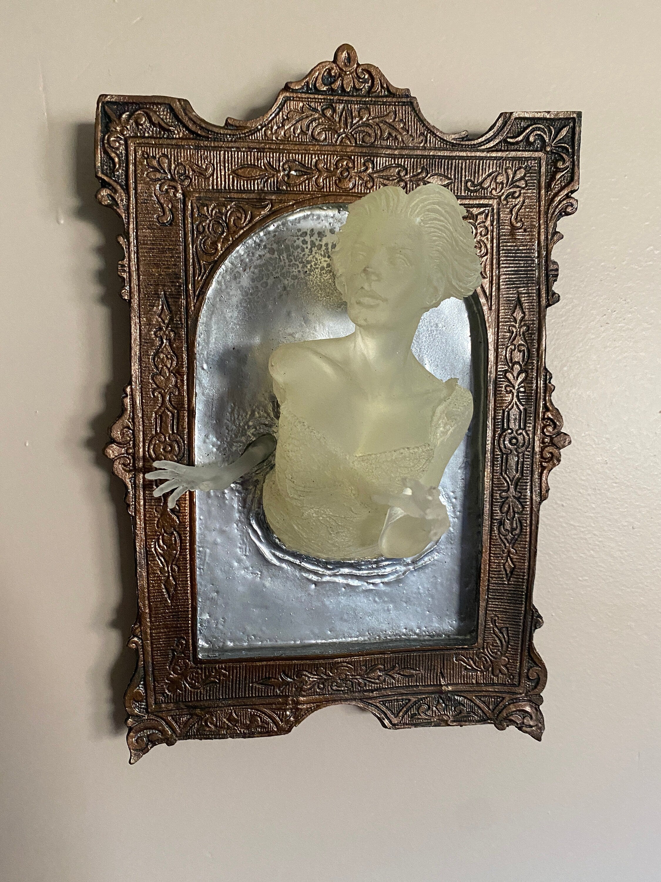 Ghost in the Mirror Wall Plaque — Glow in the Dark Large