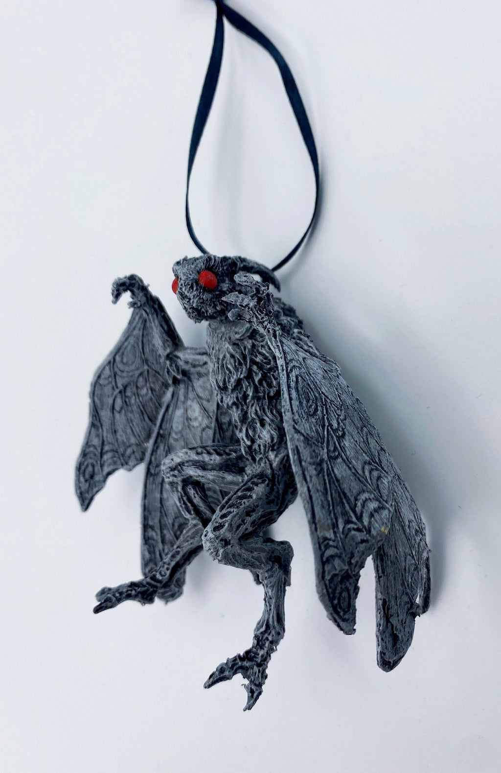 Mothman Hand-Painted Resin Ornament