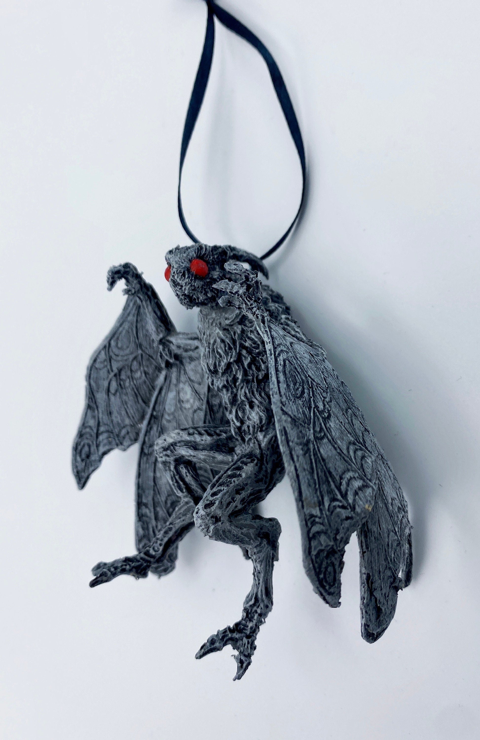 Mothman Hand-Painted Resin Ornament