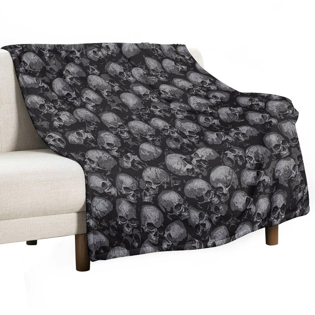 Throw Blanket -Gothic Skulls
