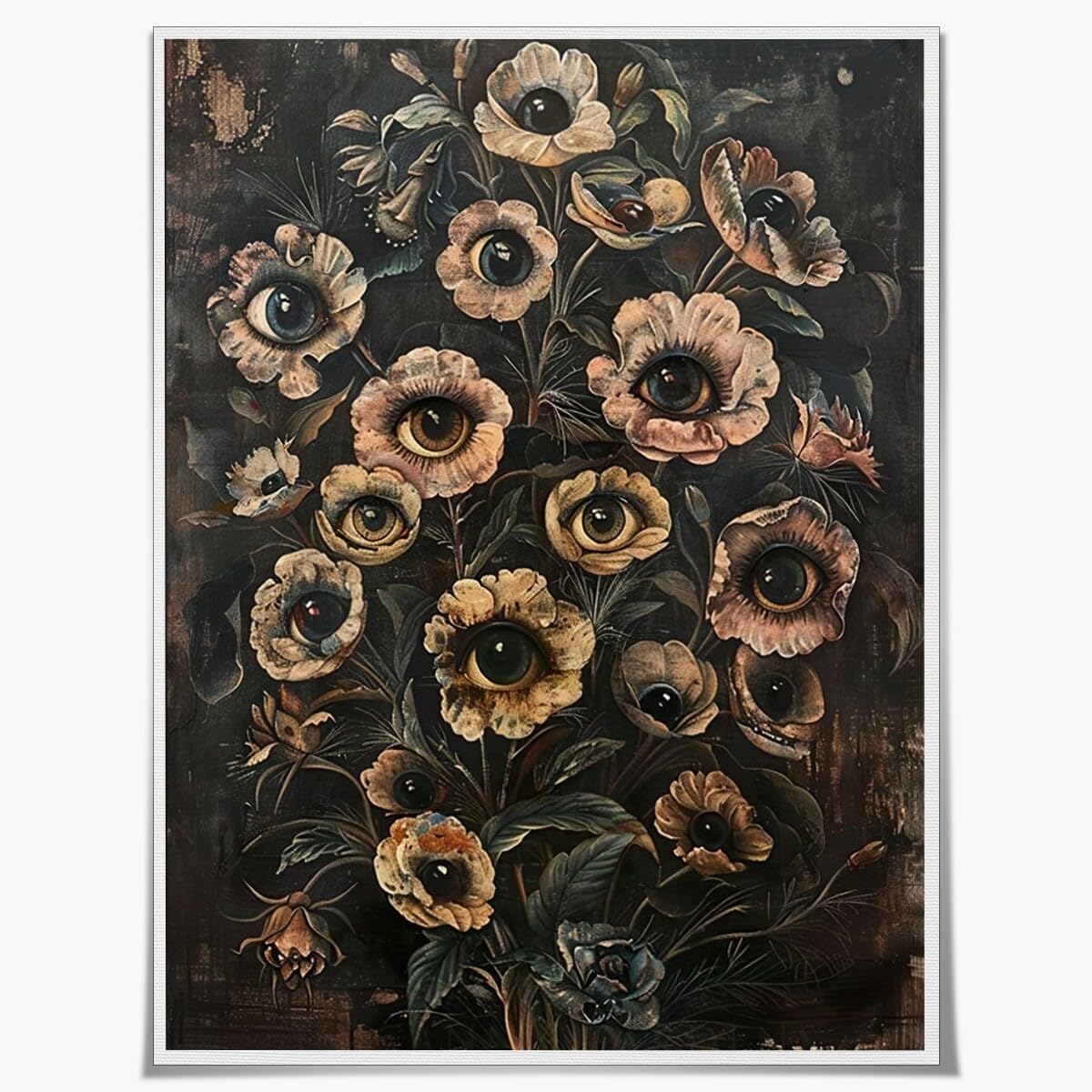 Botanical Goth Victorian Gothic Canvas Wall Art