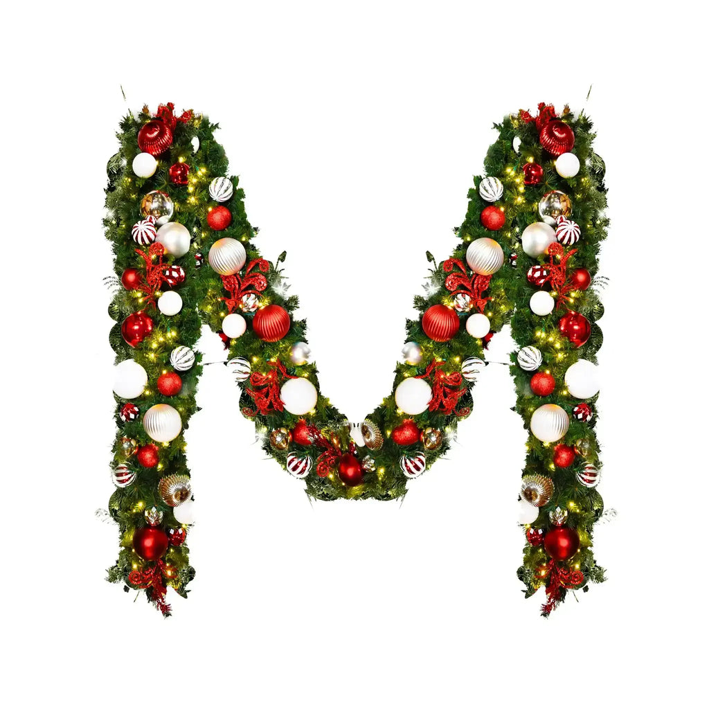 Yuletide Garland with Warm White Lights