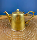 Antique Brass Teapot – Heavy Brass with Decorative Handle