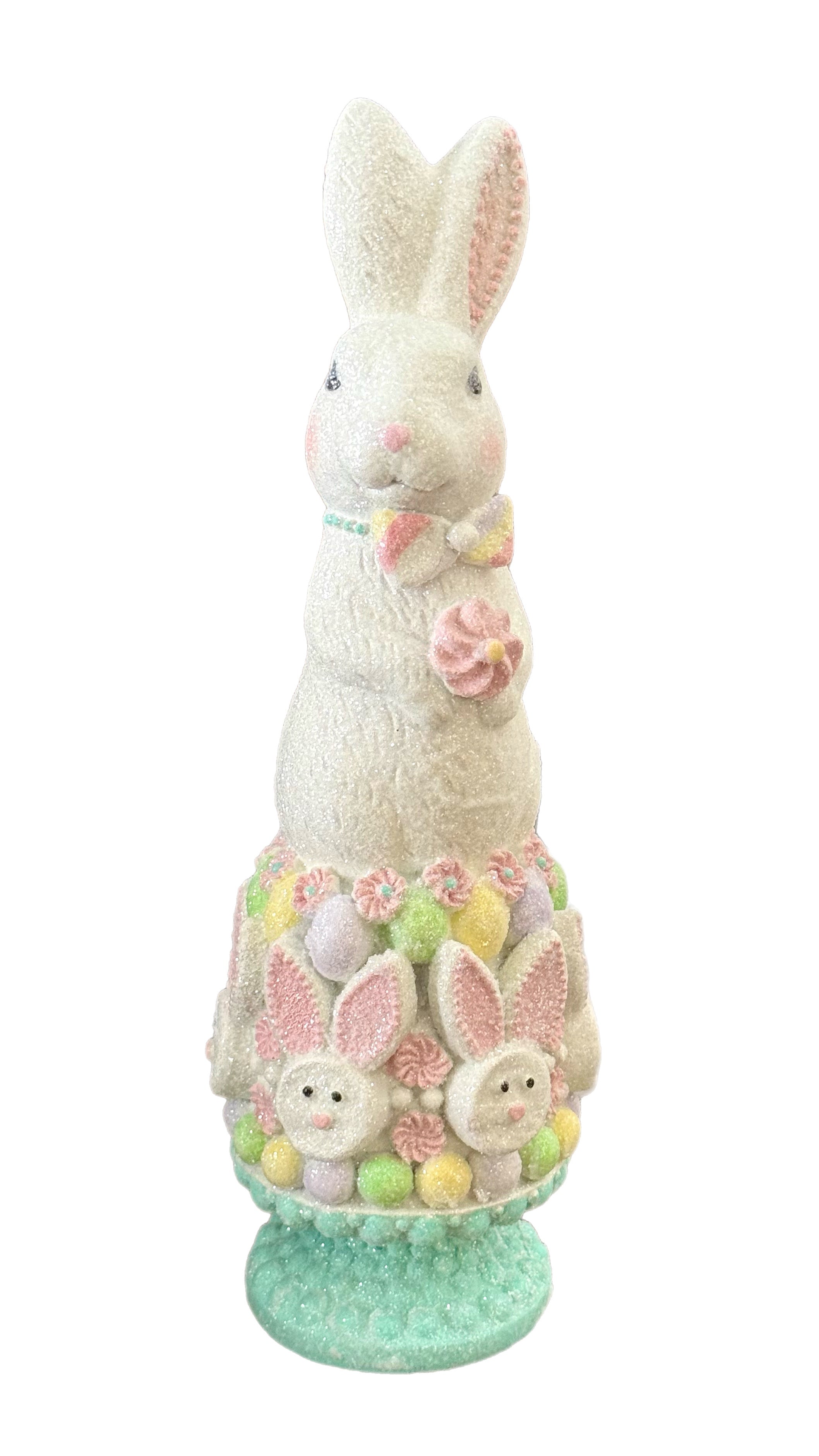 RESIN SUGAR CAKE WITH BUNNY