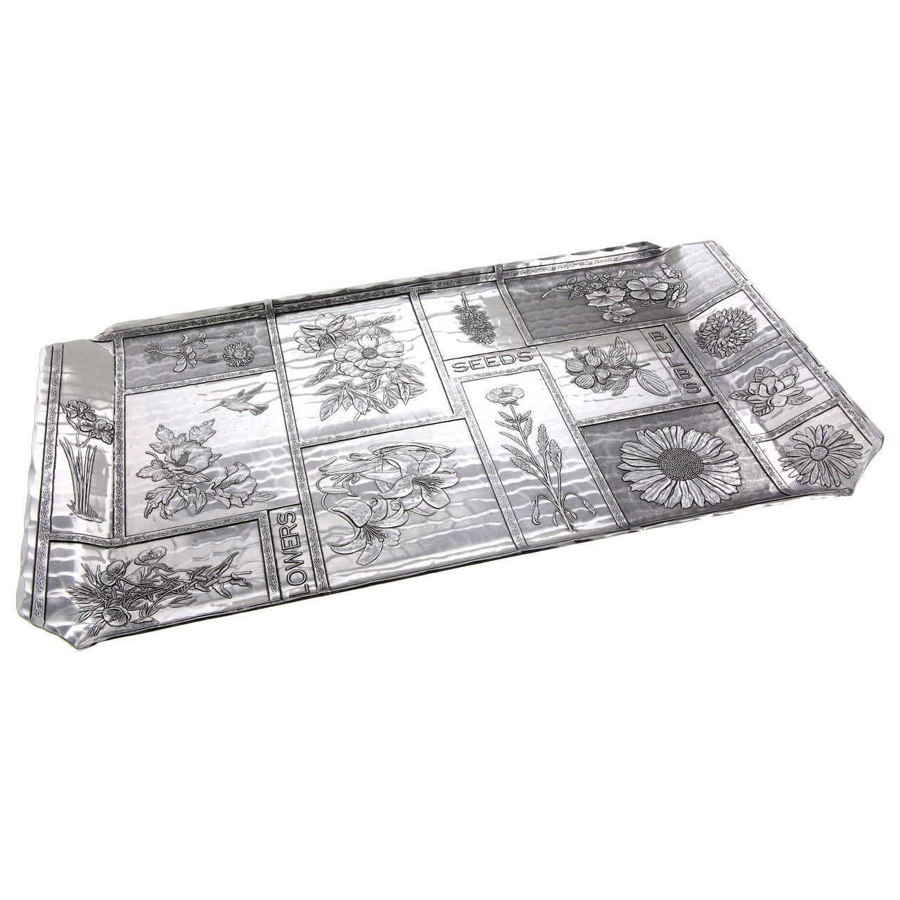 Luncheon Hostess Tray with Botanical Design