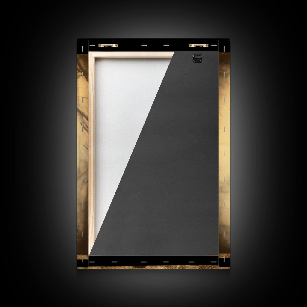 Black & White Gothic Canvas Print -Three Witches