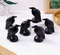 Obsidian Raven Statue