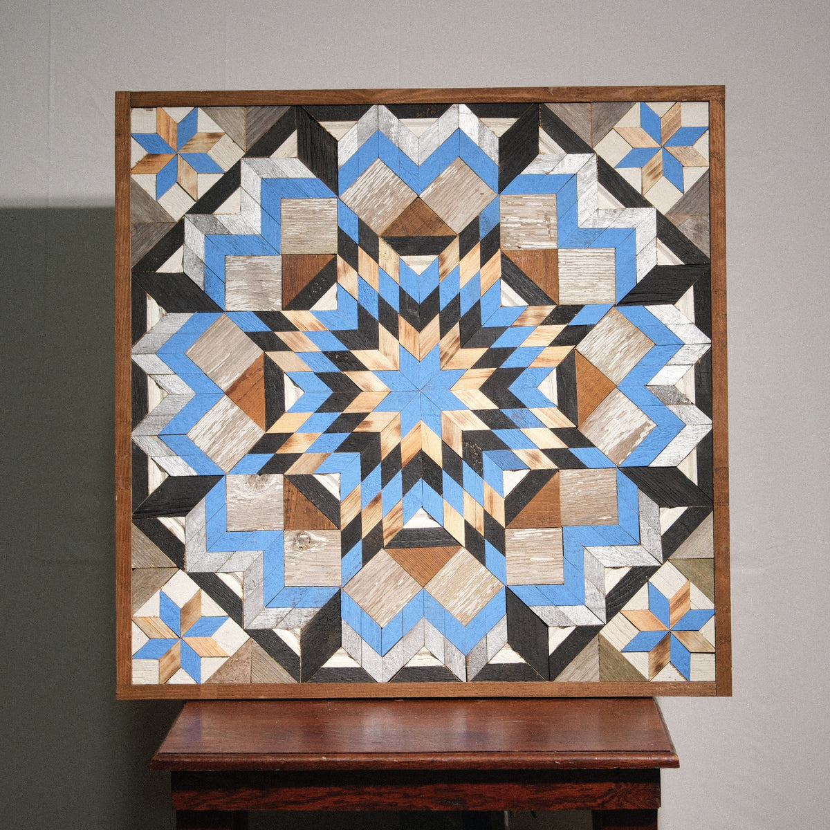 Amish Handmade Barn Quilt Wall Art – Reclaimed Barn Wood – 30.5” x 30.5”