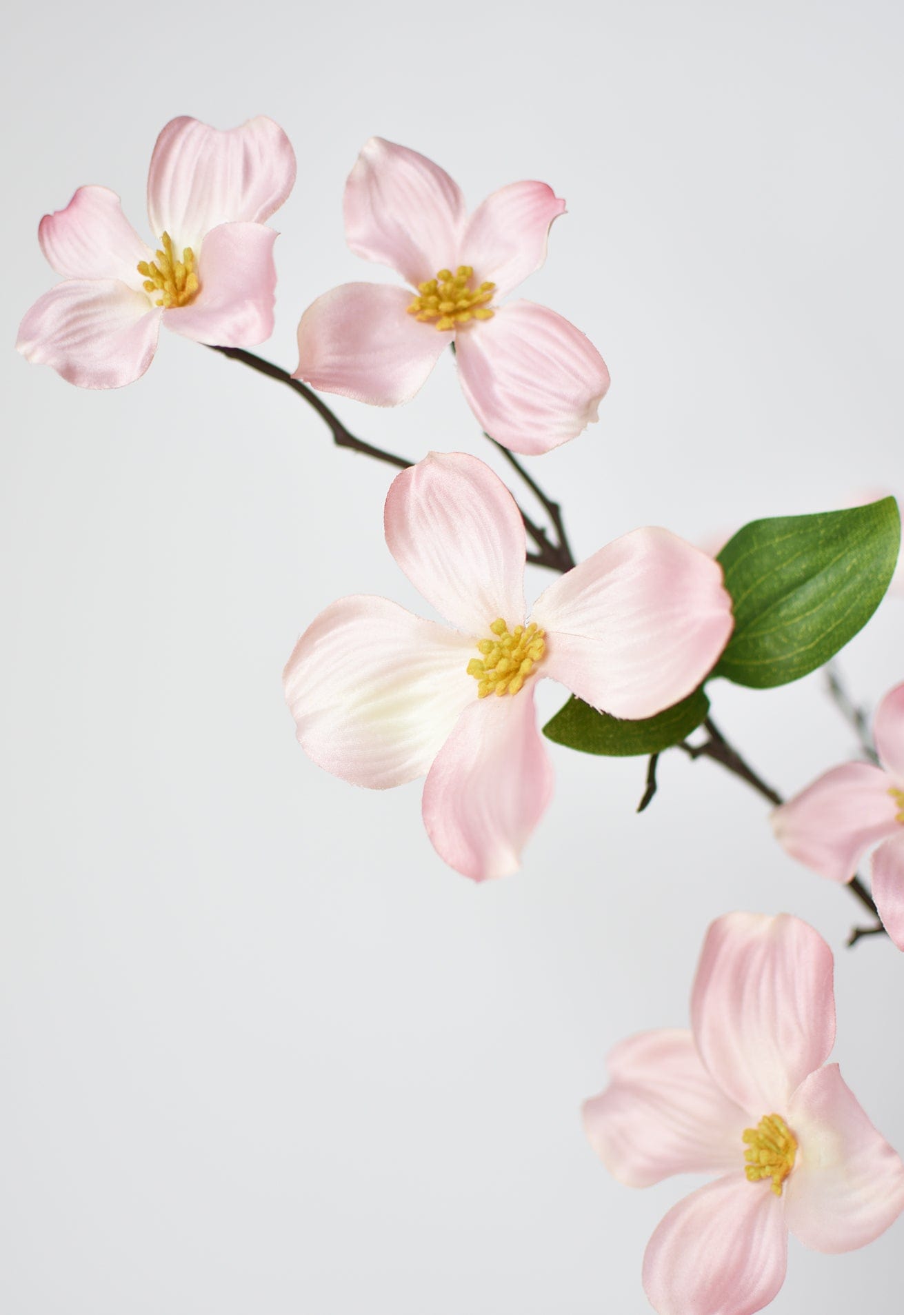 29" Faux Dogwood Branch Stem Blush