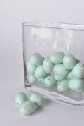 1.25" Faux Light Blue/Green Eggs With Speckles (24 eggs)