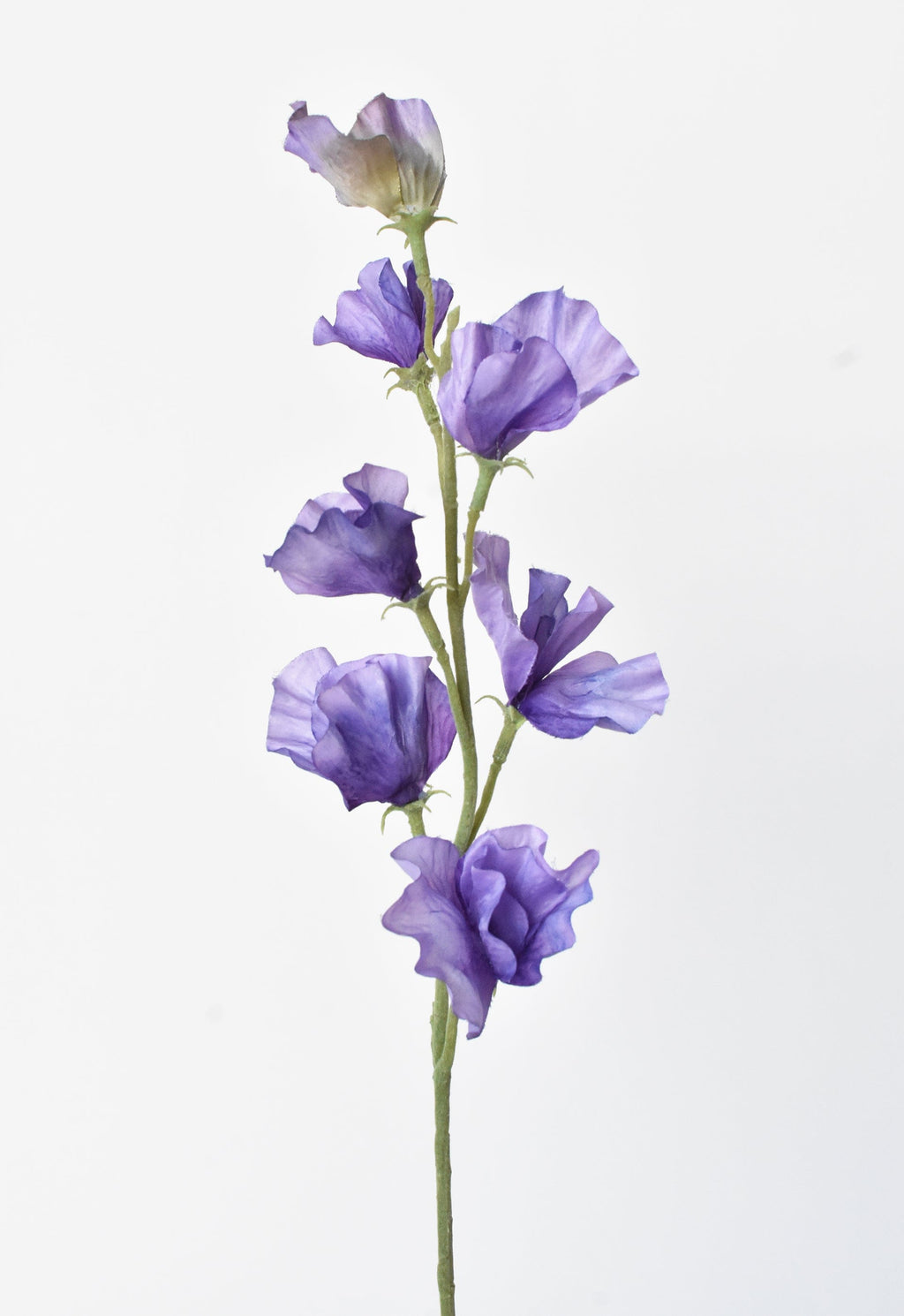 22" Faux Purple Sweet Pea Stem