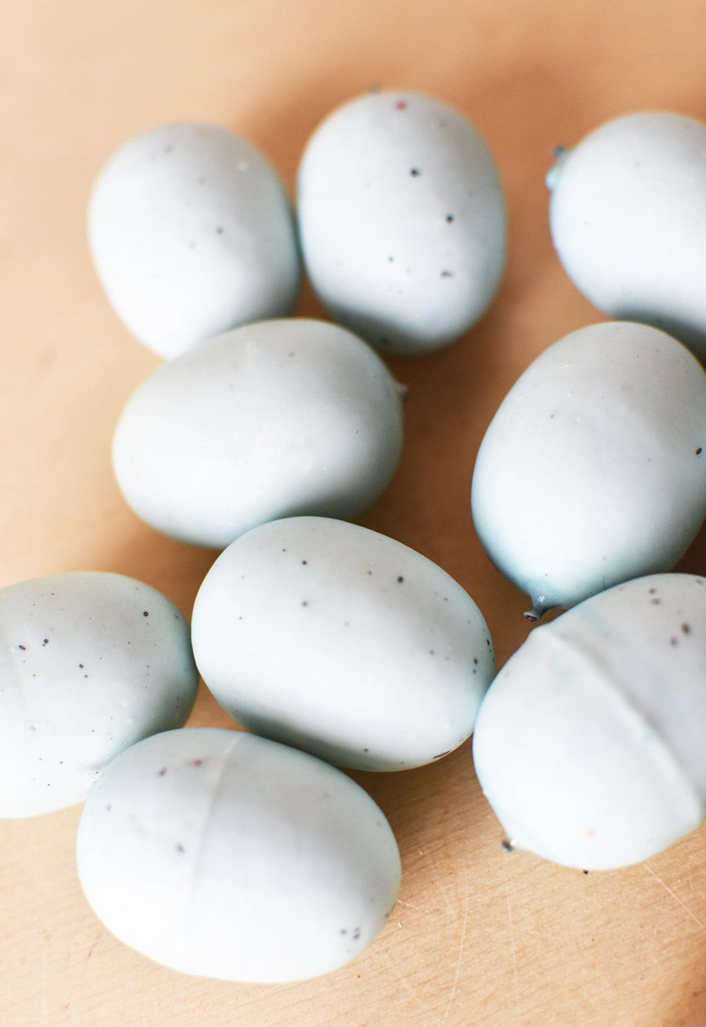 1.5" Faux Light Blue Eggs Assortment