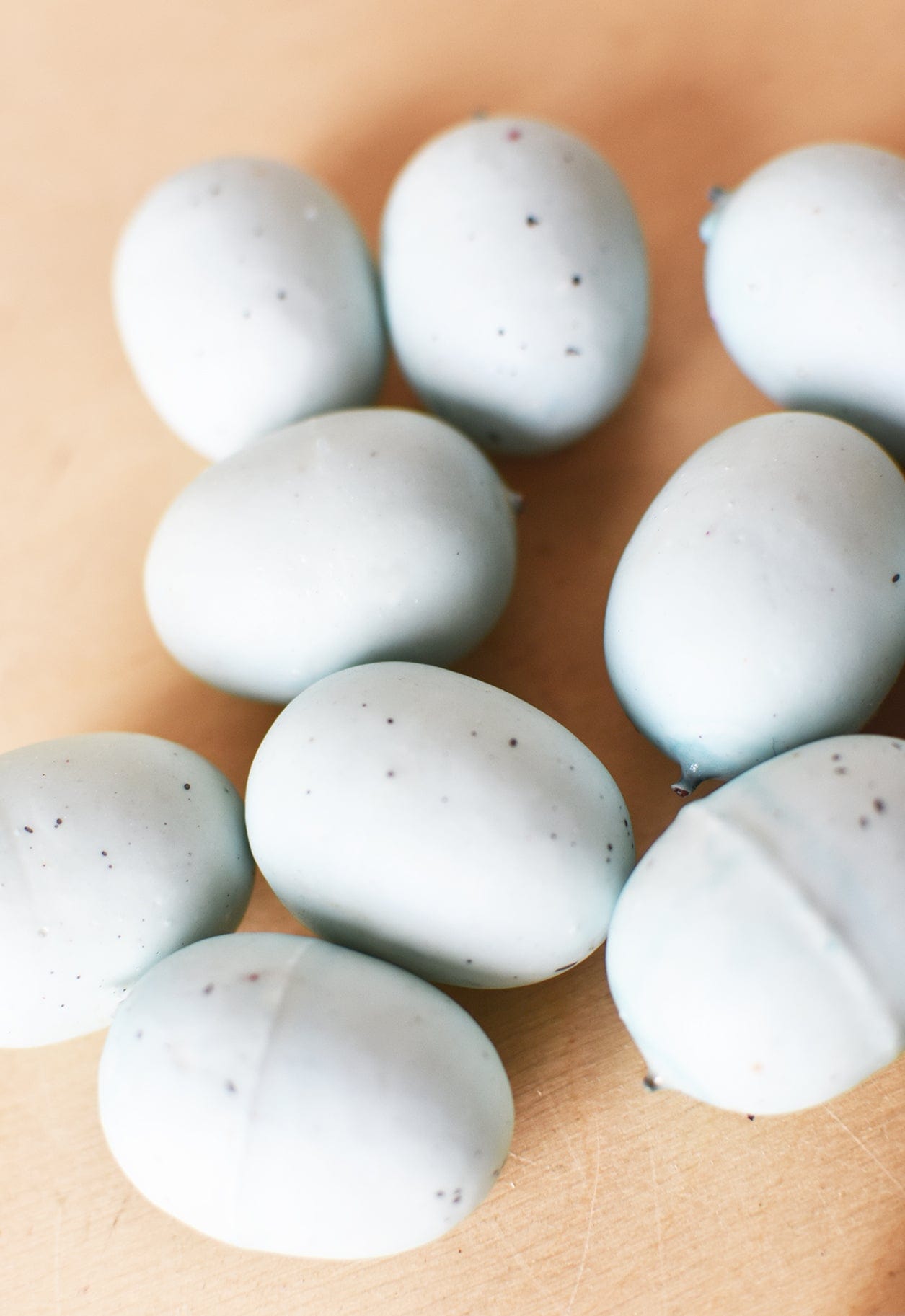 1.5" Faux Light Blue Eggs Assortment