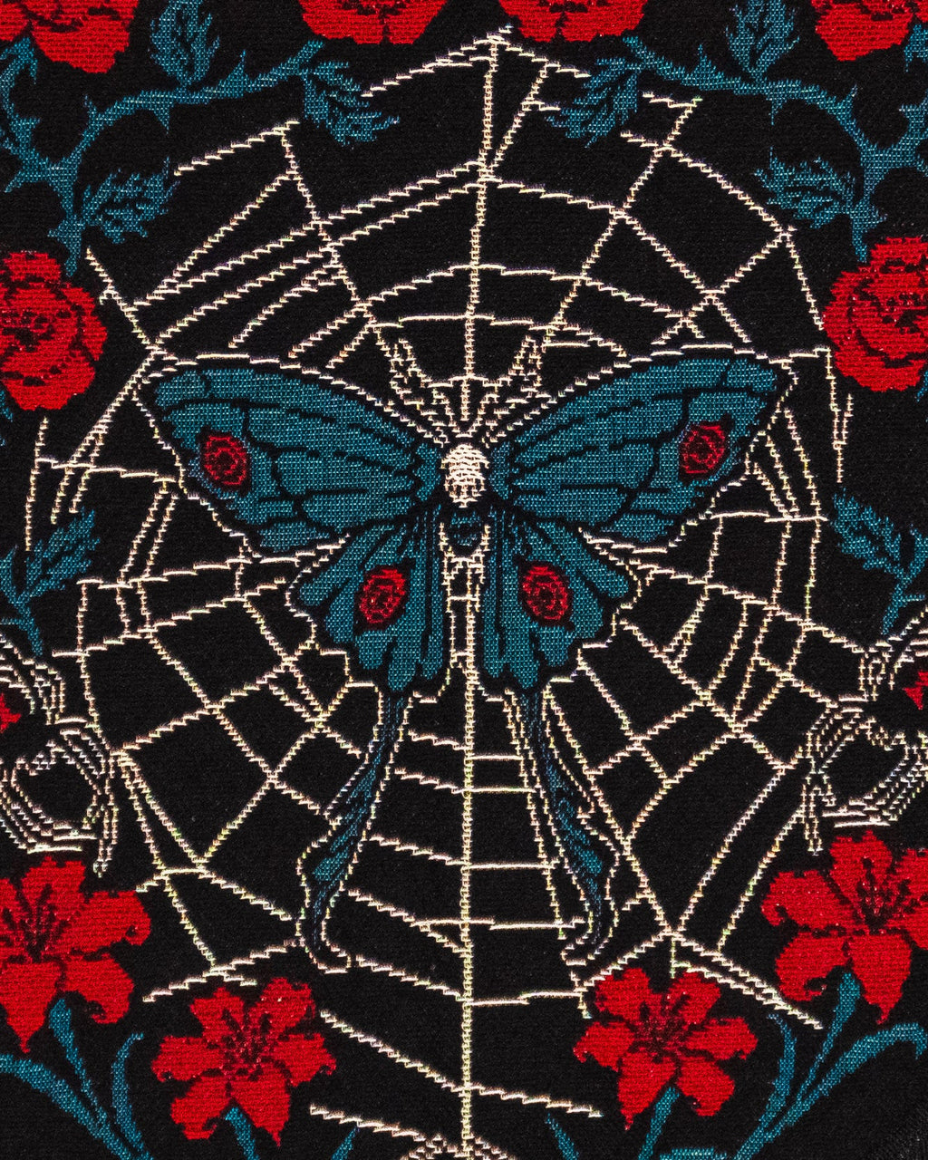 Entangled — Gothic Moth & Spider Web Wall Hanging