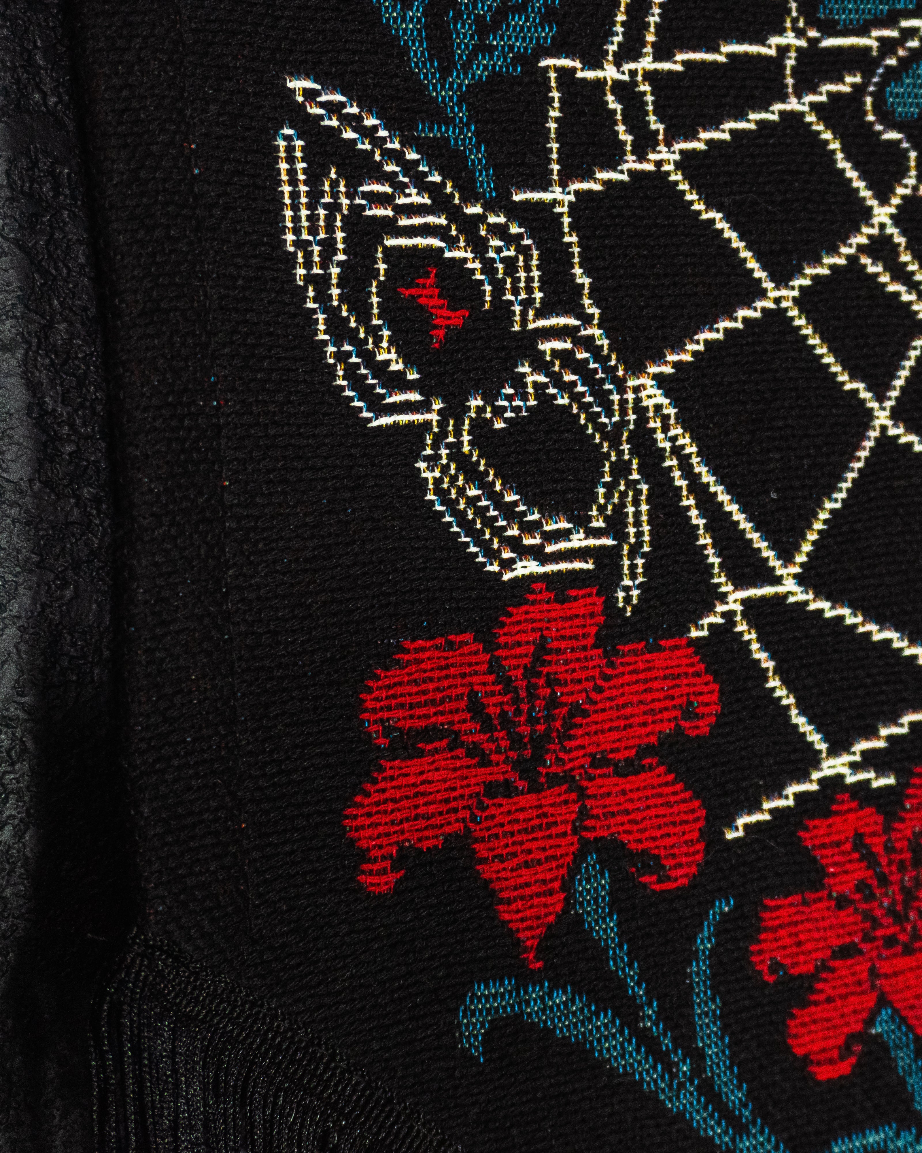 Entangled — Gothic Moth & Spider Web Wall Hanging