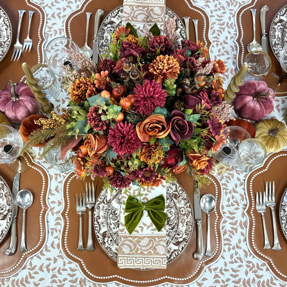 Olive: Velvet Bow Napkin Ties - (Set of 4)