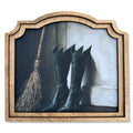 Provincial Witch Boots Framed Canvas