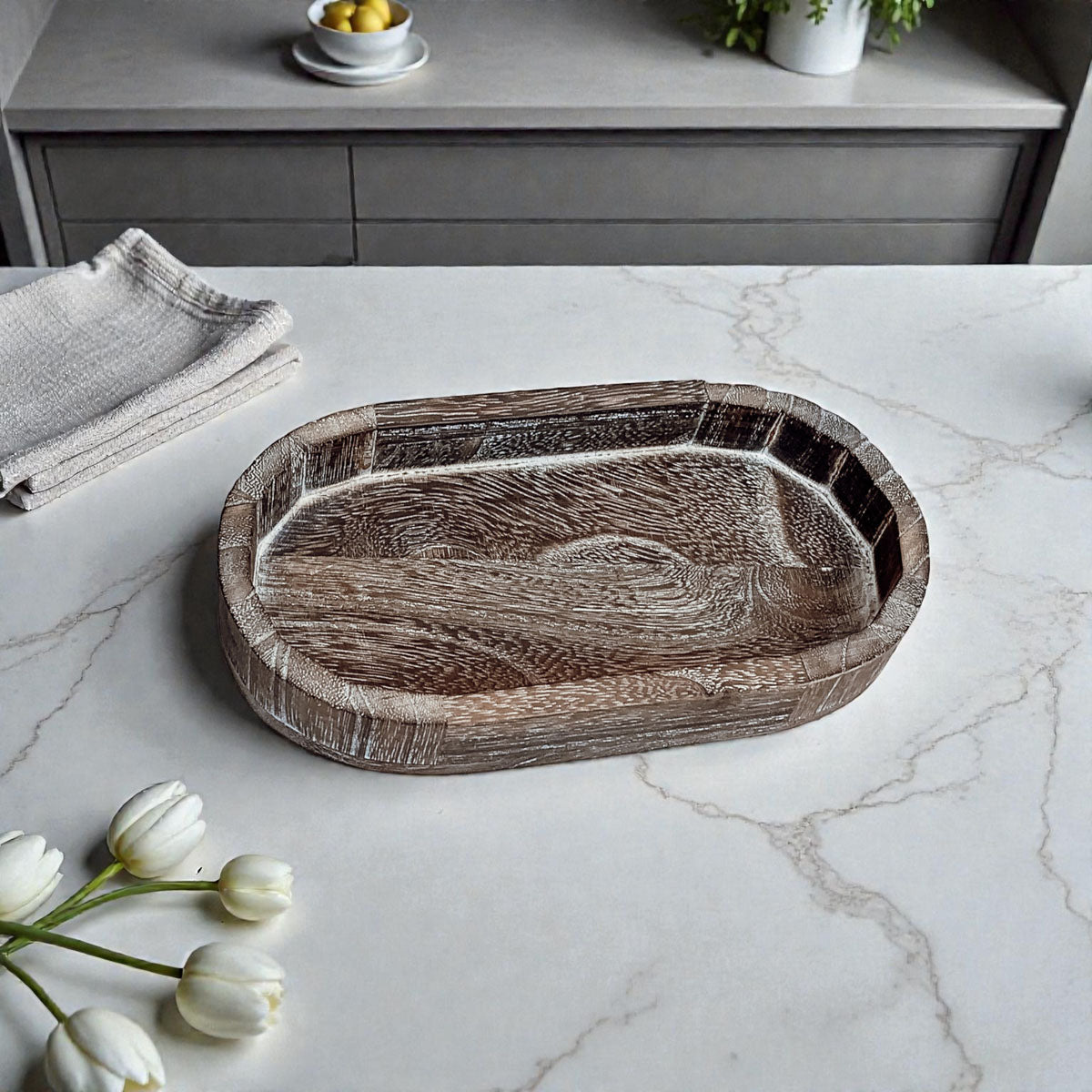 Rustic Wood Tray