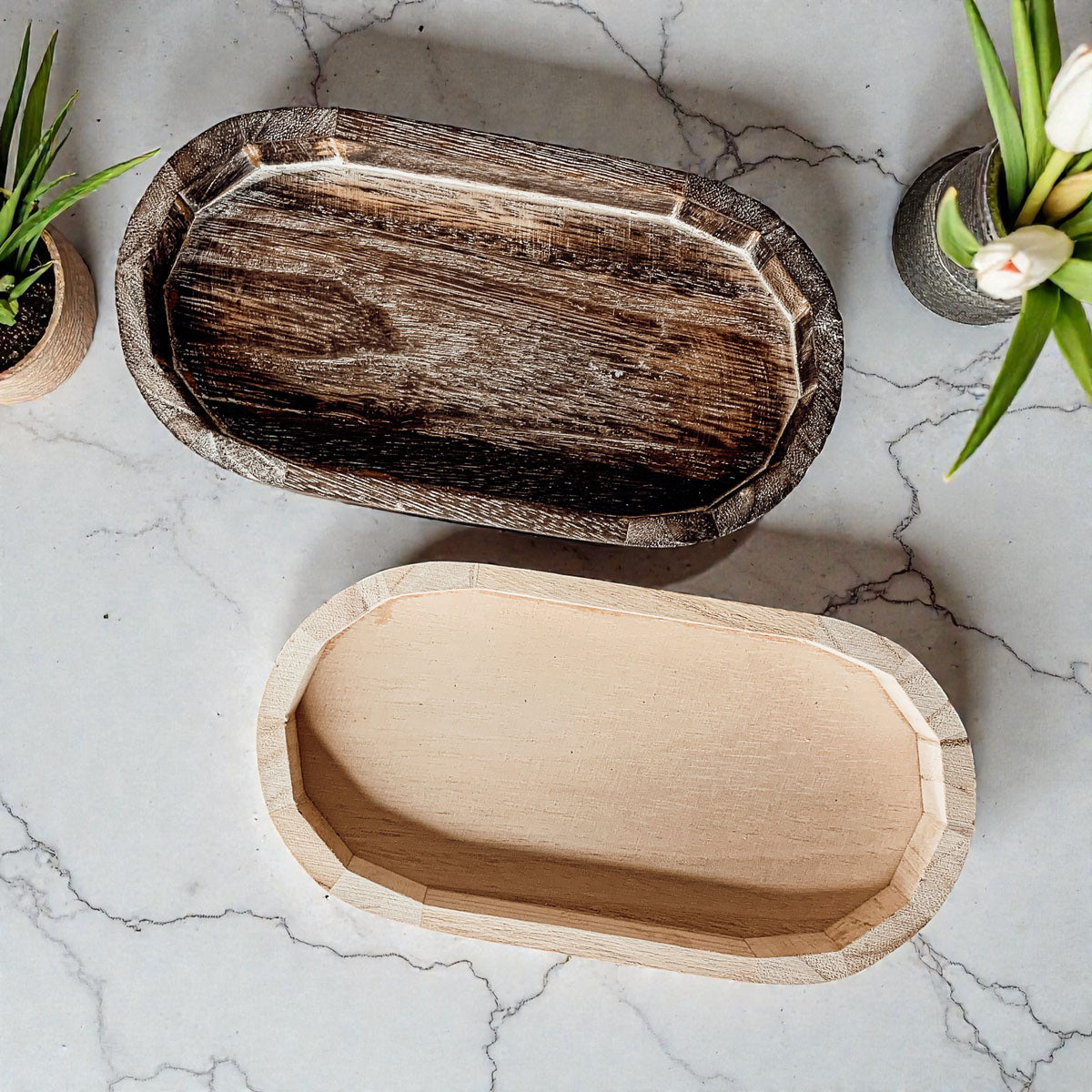 Rustic Wood Tray