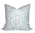 Chamomile Pillow Cover in Spa Blue, Thibaut Pillows