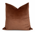 Chestnut Velvet Pillow Cover