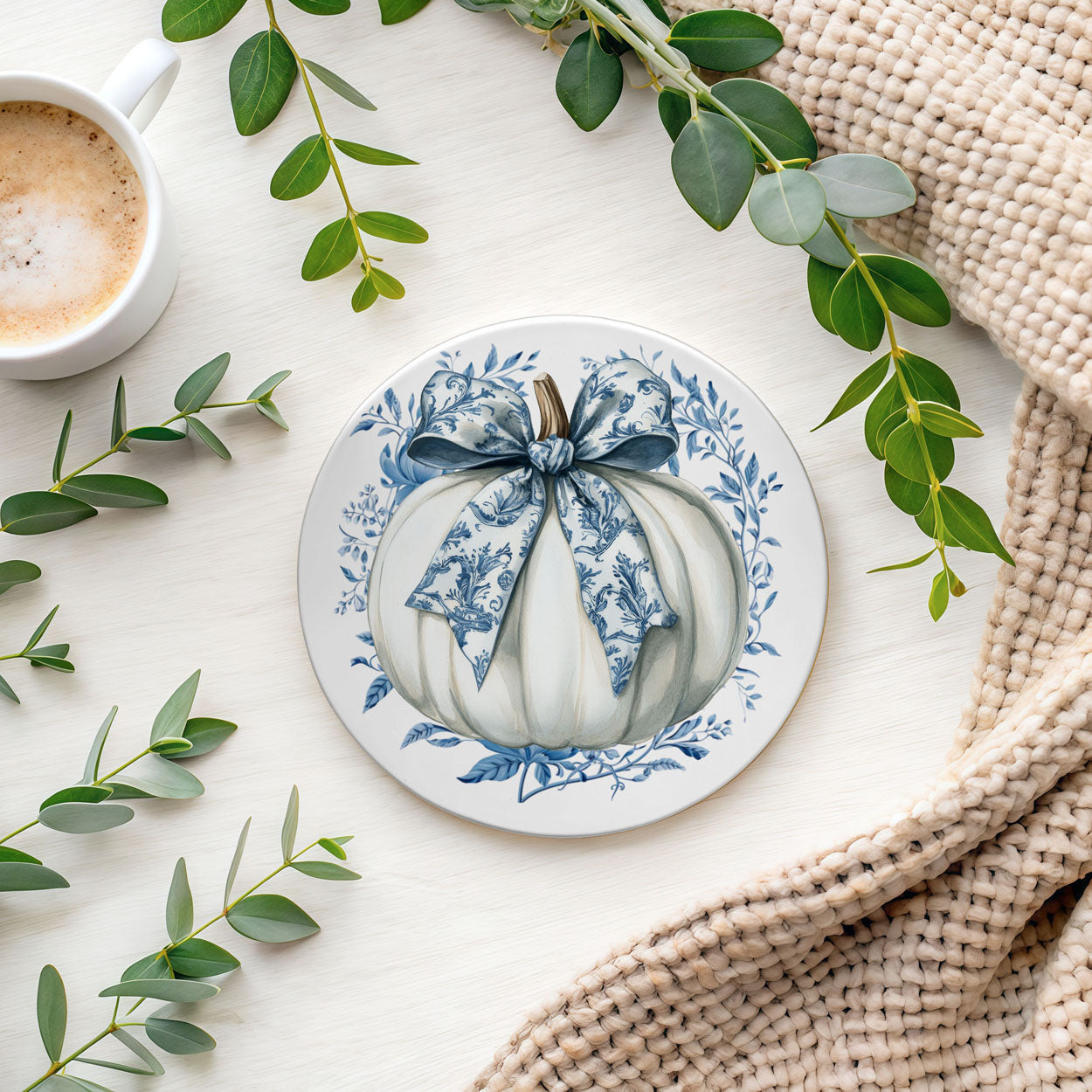 Chinoiserie Halloween Coasters